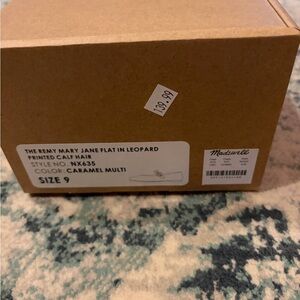 Madewell leopard calf hair flats